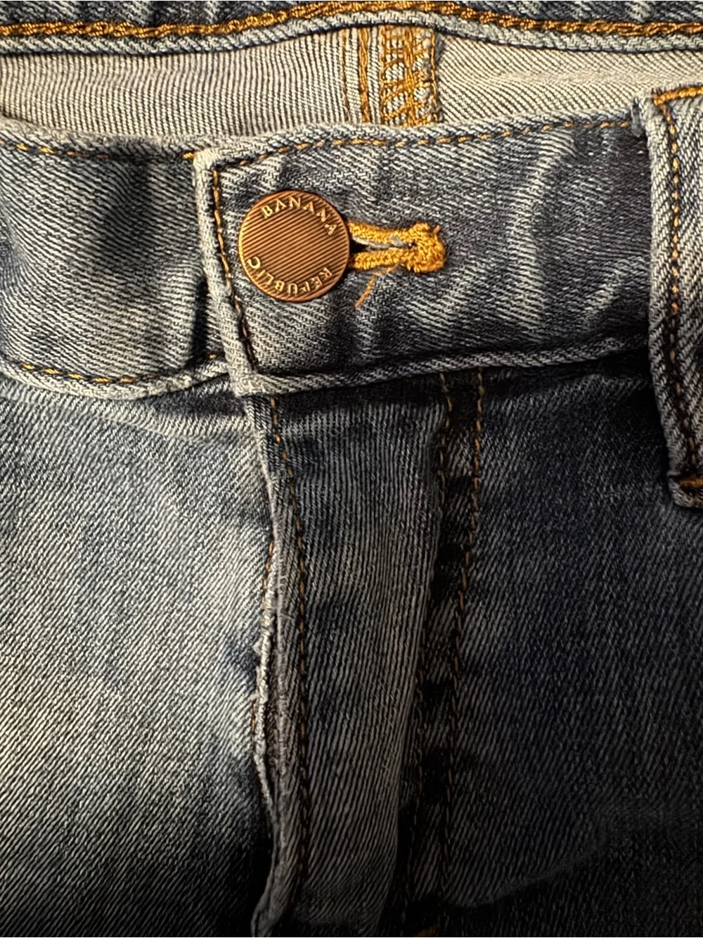 Banana Republic Dark Blue Straight-Leg Jeans